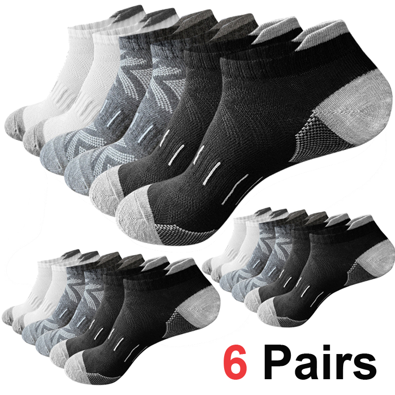 Athletic Sock Cushion - 6/12 Par Męskich Skarpetek do Kostki