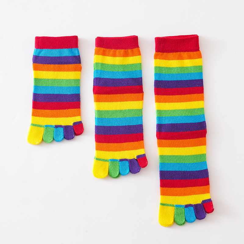 Damskie skarpetki z tęczowymi  – Toe Sock Split recenzja i cena